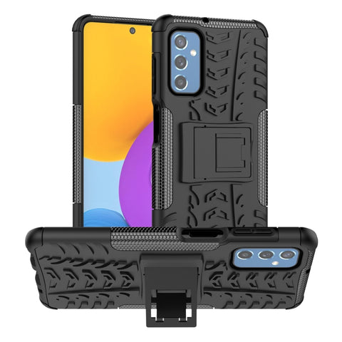 Tire Texture TPU + PC Phone Case with Holder, For Xiaomi Mi 11T, For Nokia G300, For Samsung Galaxy S22 Ultra 5G, For Samsung Galaxy M52 5G