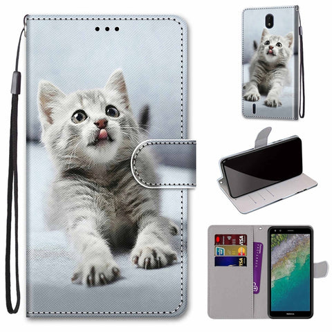 Coloured Drawing Cross Texture Horizontal Flip Leather Phone Case with Holder & Card Slots & Wallet & Lanyard, For Xiaomi Redmi Note 11 Pro/11 Pro+, For Nokia C01 Plus