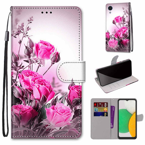 Coloured Drawing Cross Texture Horizontal Flip Leather Phone Case with Holder & Card Slots & Wallet & Lanyard, For Xiaomi 11T / 11T Pro, For Samsung Galaxy A03 Core