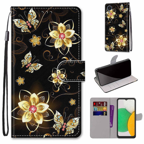 Coloured Drawing Cross Texture Horizontal Flip Leather Phone Case with Holder & Card Slots & Wallet & Lanyard, For Xiaomi 11T / 11T Pro, For Samsung Galaxy A03 Core