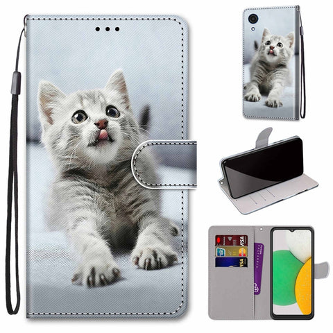 Coloured Drawing Cross Texture Horizontal Flip Leather Phone Case with Holder & Card Slots & Wallet & Lanyard, For Xiaomi 11T / 11T Pro, For Samsung Galaxy A03 Core