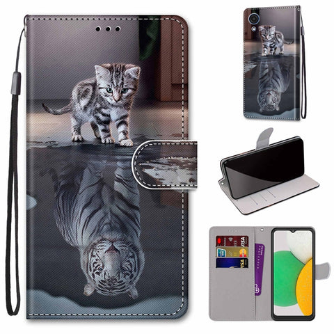 Coloured Drawing Cross Texture Horizontal Flip Leather Phone Case with Holder & Card Slots & Wallet & Lanyard, For Xiaomi 11T / 11T Pro, For Samsung Galaxy A03 Core