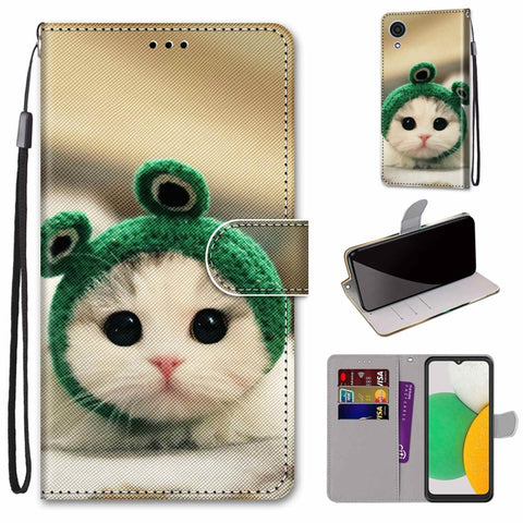 Coloured Drawing Cross Texture Horizontal Flip Leather Phone Case with Holder & Card Slots & Wallet & Lanyard, For Xiaomi 11T / 11T Pro, For Samsung Galaxy A03 Core