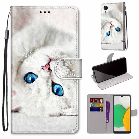 Coloured Drawing Cross Texture Horizontal Flip Leather Phone Case with Holder & Card Slots & Wallet & Lanyard, For Xiaomi 11T / 11T Pro, For Samsung Galaxy A03 Core