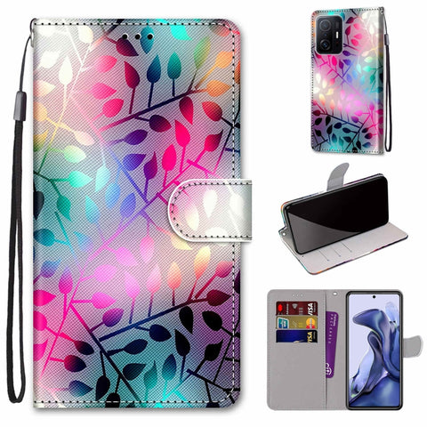 Coloured Drawing Cross Texture Horizontal Flip Leather Phone Case with Holder & Card Slots & Wallet & Lanyard, For Xiaomi 11T / 11T Pro, For Samsung Galaxy A03 Core