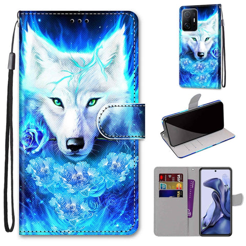 Coloured Drawing Cross Texture Horizontal Flip Leather Phone Case with Holder & Card Slots & Wallet & Lanyard, For Xiaomi 11T / 11T Pro, For Samsung Galaxy A03 Core