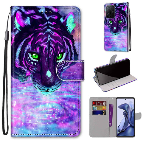 Coloured Drawing Cross Texture Horizontal Flip Leather Phone Case with Holder & Card Slots & Wallet & Lanyard, For Xiaomi 11T / 11T Pro, For Samsung Galaxy A03 Core