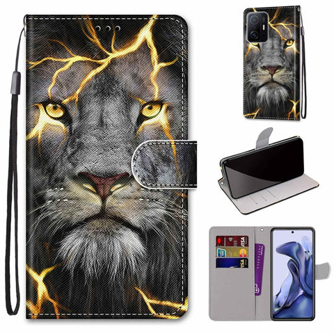 Coloured Drawing Cross Texture Horizontal Flip Leather Phone Case with Holder & Card Slots & Wallet & Lanyard, For Xiaomi 11T / 11T Pro, For Samsung Galaxy A03 Core