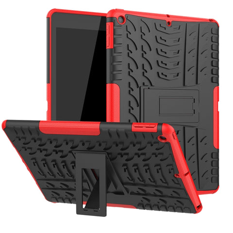 Tire Texture TPU + PC Shockproof Case with Holder, For iPad 10.2 2021 / 2020 / 2019, For Amazon Kindle Fire HD 10 2019