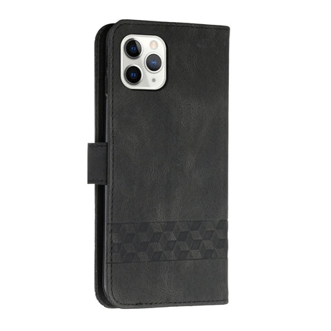 Cubic Skin Feel Flip Leather Phone Case, For iPhone 11 Pro Max, For iPhone X / XS, For iPhone XR, For iPhone XS Max, For iPhone SE 2022 / SE 2020 / 7 / 8, For iPhone 7 Plus / 8 Plus