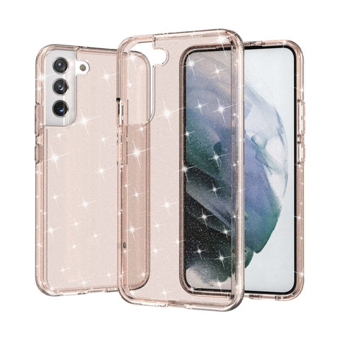 Shockproof Terminator Style Glitter Powder Protective Phone Case, For Samsung Galaxy S22 5G, For Samsung Galaxy S22+ 5G, For Samsung Galaxy S22 Ultra 5G