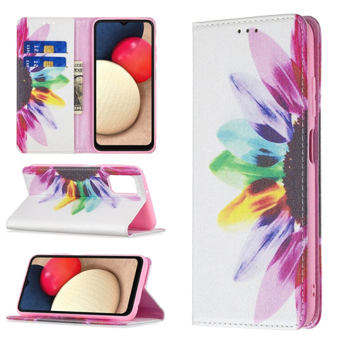 Invisible Magnetic Leather Phone Case, For Samsung Galaxy A03s 166mm