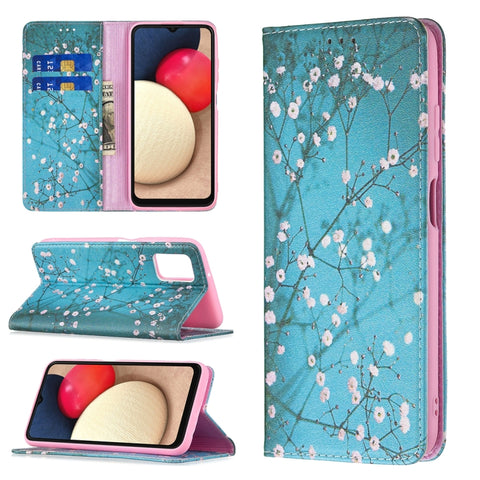 Invisible Magnetic Leather Phone Case, For Samsung Galaxy A03s 166mm