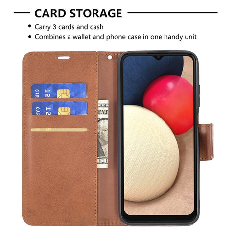 Retro Lambskin Leather Phone Case, For Samsung Galaxy A03s 166mm