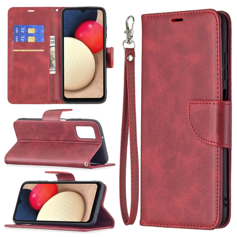 Retro Lambskin Leather Phone Case, For Samsung Galaxy A03s 166mm