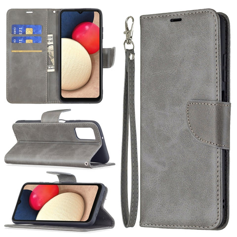 Retro Lambskin Leather Phone Case, For Samsung Galaxy A03s 166mm