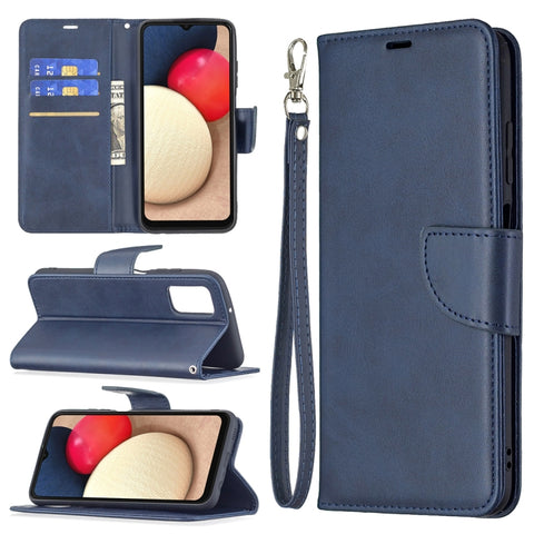 Retro Lambskin Leather Phone Case, For Samsung Galaxy A03s 166mm