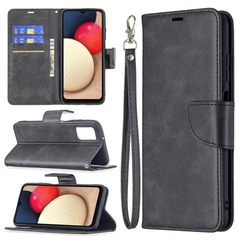 Retro Lambskin Leather Phone Case, For Samsung Galaxy A03s 166mm