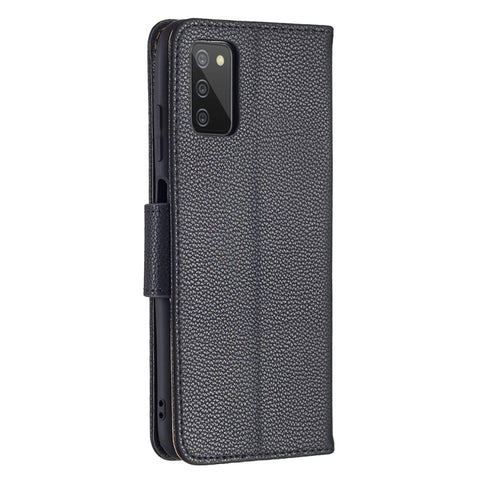 Litchi Texture Leather Phone Case, For Samsung Galaxy A03s 166mm
