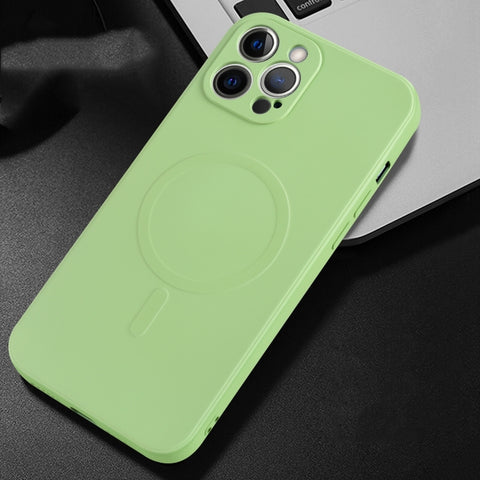 Liquid Silicone Full Coverage Magsafe Phone Case, For iPhone 12 mini, For iPhone 12, For iPhone 12 Pro, For iPhone 12 Pro Max, For iPhone 11, For iPhone 11 Pro