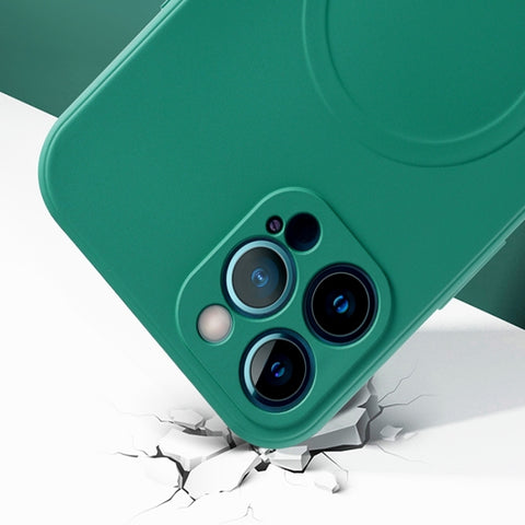 Liquid Silicone Full Coverage Magsafe Phone Case, For iPhone 12 mini, For iPhone 12, For iPhone 12 Pro, For iPhone 12 Pro Max, For iPhone 11, For iPhone 11 Pro