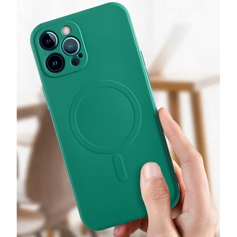 Liquid Silicone Full Coverage Magsafe Phone Case, For iPhone 12 mini, For iPhone 12, For iPhone 12 Pro, For iPhone 12 Pro Max, For iPhone 11, For iPhone 11 Pro