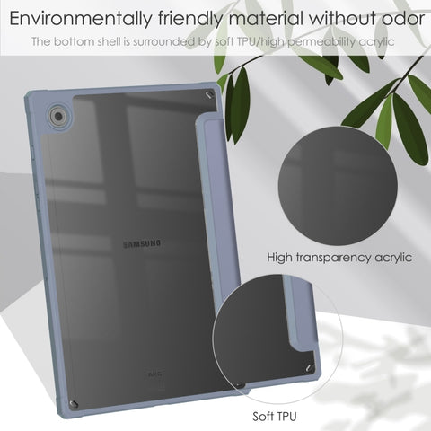 Acrylic Smart Leather Tablet Case, For Samsung Galaxy Tab A8 2021 SM-X205