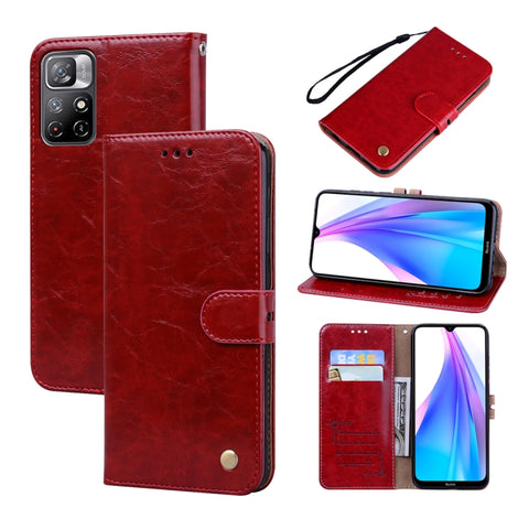Oil Wax Texture Leather Phone Case, For Xiaomi Redmi Note 11 Pro+ 5G