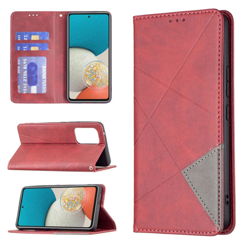 Prismatic Invisible Magnetic Leather Phone Case, For Samsung Galaxy A53 5G