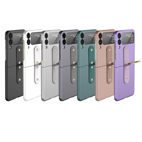 Oil-sprayed Ring PC Phone Case, For Samsung Galaxy Z Flip3 5G