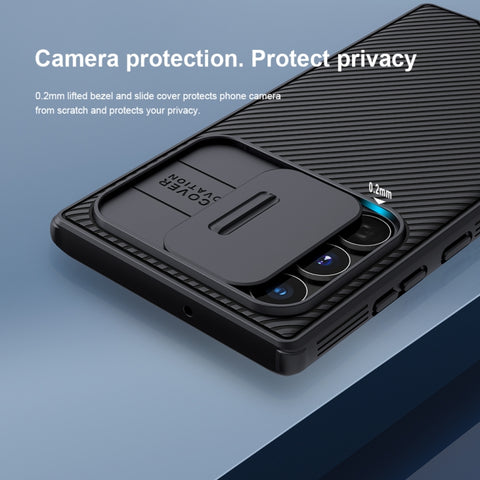 NILLKIN Black Mirror Pro Series Camshield Phone Case, For Samsung Galaxy S22 5G, For Samsung Galaxy S22+ 5G, For Samsung Galaxy S22 Ultra 5G
