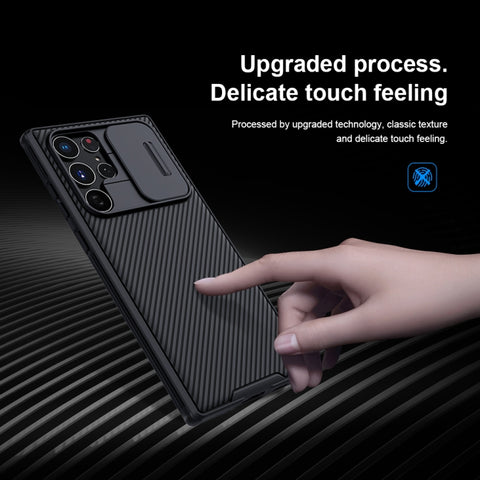 NILLKIN Black Mirror Pro Series Camshield Phone Case, For Samsung Galaxy S22 5G, For Samsung Galaxy S22+ 5G, For Samsung Galaxy S22 Ultra 5G