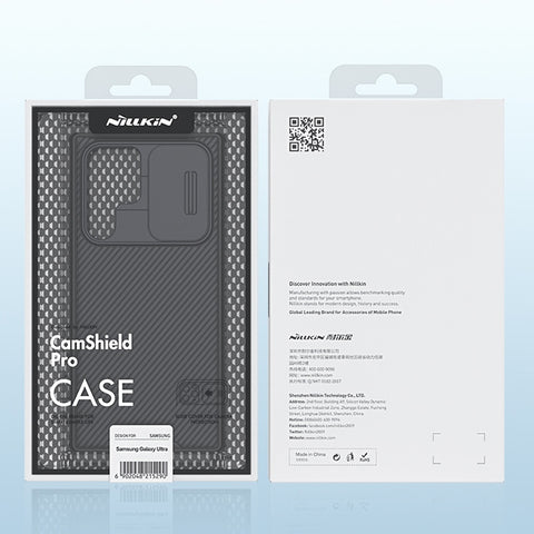 NILLKIN Black Mirror Pro Series Camshield Phone Case, For Samsung Galaxy S22 5G, For Samsung Galaxy S22+ 5G, For Samsung Galaxy S22 Ultra 5G