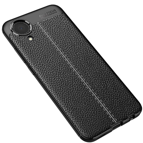 Litchi Texture TPU Shockproof Phone Case, For Samsung Galaxy A03 Core