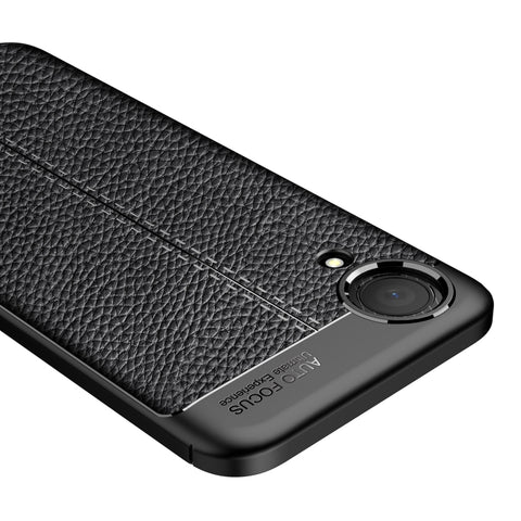 Litchi Texture TPU Shockproof Phone Case, For Samsung Galaxy A03 Core