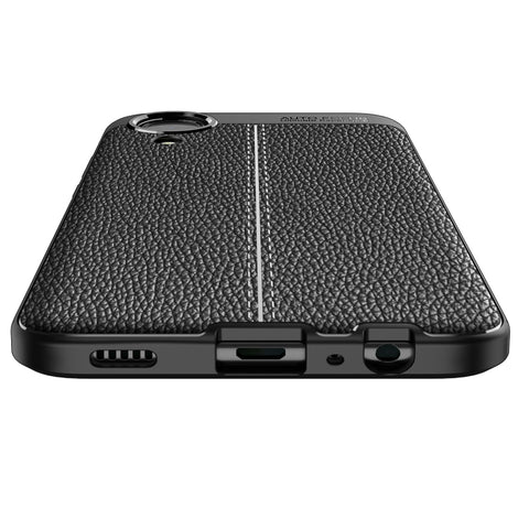 Litchi Texture TPU Shockproof Phone Case, For Samsung Galaxy A03 Core