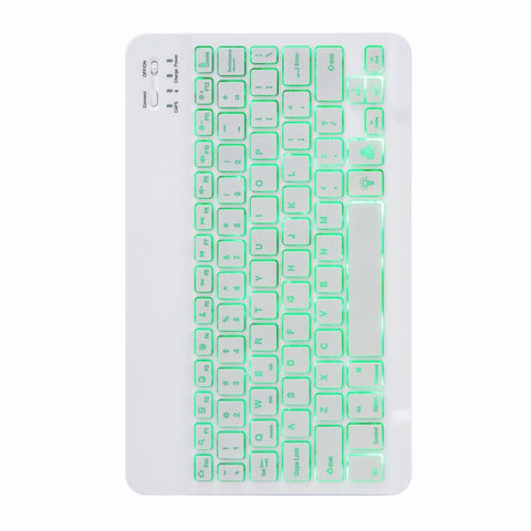 H-102S Monochrome Backlight Bluetooth Keyboard Leather Case with Rear Three-fold Holder, For iPad 10.2 2020 & 2019 / Pro 10.5 inch, For iPad 9.7 2018 & 2017, For iPad Pro 11 inch 2021 & 2020 & 2018 / Air 2020 10.9