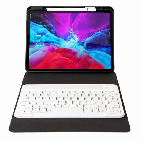 H-102 Bluetooth Keyboard Leather Case with Rear Three-fold Holder, For iPad 10.2 2020 & 2019 / Pro 10.5 inch, For iPad 9.7 2018 & 2017, For iPad Pro 11 inch 2021 & 2020 & 2018 / Air 2020 10.9