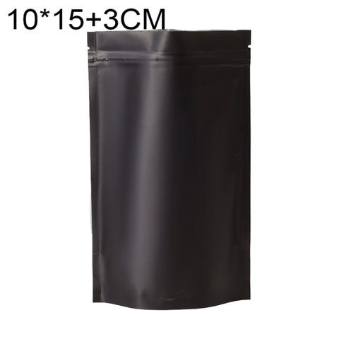 100 PCS/Set Matte Aluminum Foil Snack Stand-up Pouch, 8x12+3cm, 9x13+3cm, 10x15+3cm, 12x20+4cm