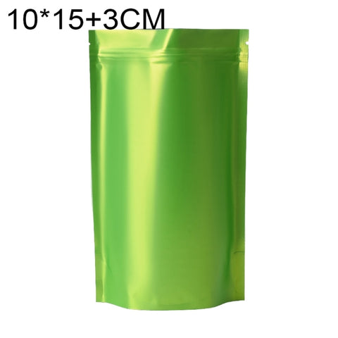 100 PCS/Set Matte Aluminum Foil Snack Stand-up Pouch, 8x12+3cm, 9x13+3cm, 10x15+3cm, 12x20+4cm