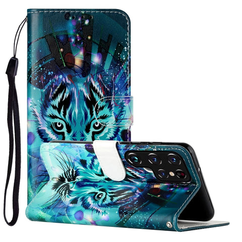 Oil Embossed Pattern PU Leather Phone Case, For Samsung Galaxy S22 5G, For Samsung Galaxy S22+ 5G, For Samsung Galaxy S22 Ultra 5G