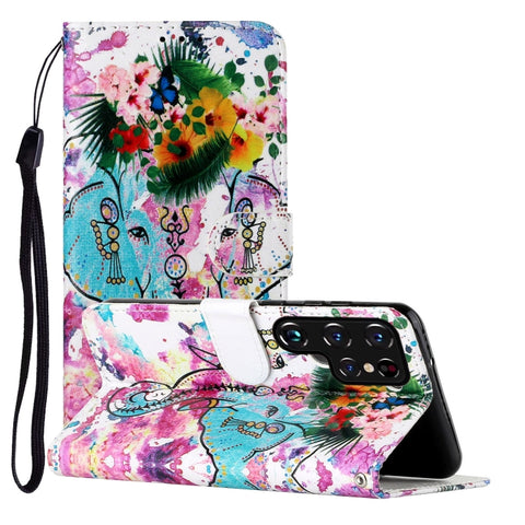 Oil Embossed Pattern PU Leather Phone Case, For Samsung Galaxy S22 5G, For Samsung Galaxy S22+ 5G, For Samsung Galaxy S22 Ultra 5G