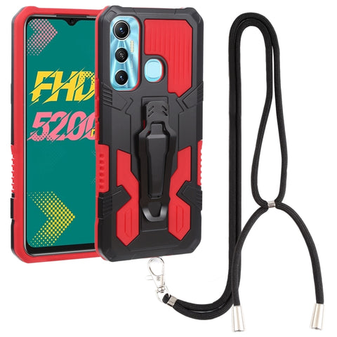 Armor Warrior Shockproof PC + TPU Lanyard Phone Case, For Samsung Galaxy A13 5G, For Infinix Hot 11, For Infinix Hot 11s, For Infinix Note 10 Pro, For Infinix Smart 6