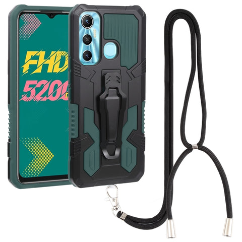 Armor Warrior Shockproof PC + TPU Lanyard Phone Case, For Samsung Galaxy A13 5G, For Infinix Hot 11, For Infinix Hot 11s, For Infinix Note 10 Pro, For Infinix Smart 6