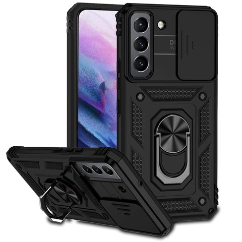 Sliding Camshield Holder Phone Case, For Samsung Galaxy S22 5G, For Samsung Galaxy S22+ 5G, For Samsung Galaxy S22 Ultra 5G