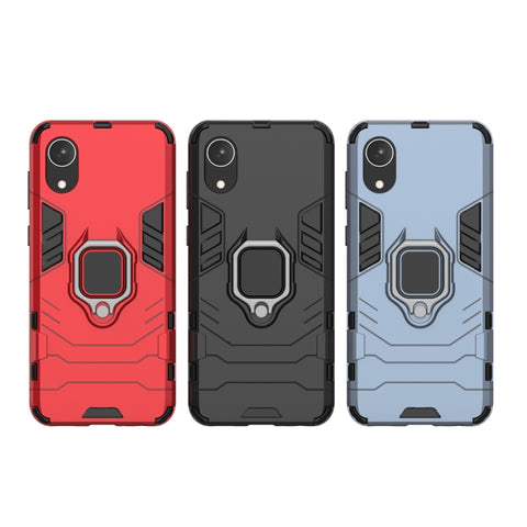 PC + TPU Shockproof Protective Phone Case with Magnetic Ring Holder, For Samsung Galaxy A03 Core