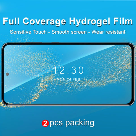 2 PCS imak Curved Full Screen Hydrogel Film Front Protector, For Samsung Galaxy S21 FE 5G