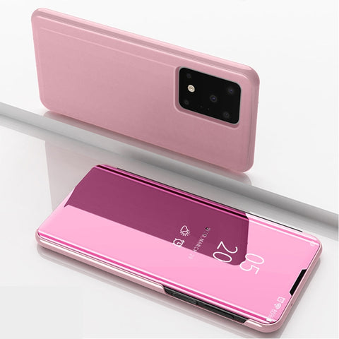 Plated Mirror Horizontal Flip Leather Case with Holder, For Galaxy S20+, For OPPO Reno2 Z / Reno2 F, For Galaxy S20 Ultra, For Galaxy S20, For Xiaomi Mi Note10 / Note 10 Pro, For OPPO Reno2 Z/ Reno2 F
