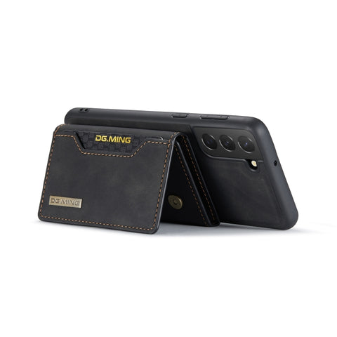 DG.MING M2 Series 3-Fold Multi Card Bag + Magnetic Back Cover Phone Case, For Samsung Galaxy S22 5G, For Samsung Galaxy S22+ 5G, For Samsung Galaxy S22 Ultra 5G