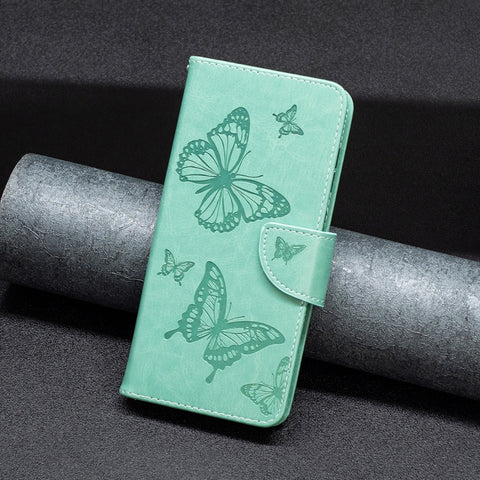 Two Butterflies Embossing Leather Phone Case, For Samsung Galaxy A13 4G, For Samsung Galaxy A33 5G, For Samsung Galaxy A73 5G, For Xiaomi 12
